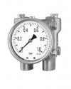 5200 Differential pressure gauges with diaphragm DiP1Ch 100-3 R 1 bar bayonet ring case ARMANO